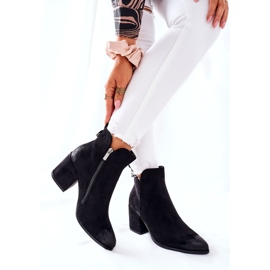 Vinceza Damenstiefel mit Absatz Wildleder Schwarz Carrick 2