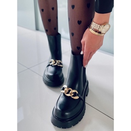 BM Hoher Chelsea-Stiefel für Damen Moby Black schwarz 1