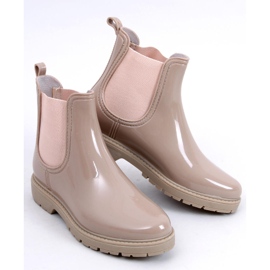 Damen Galoschen kurze Jodhpur Stiefelette Essence Beige 1
