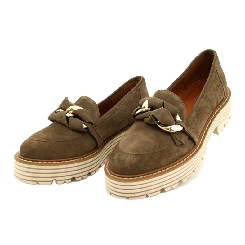 Frauenschuhe mit Zierendekoration Laura Messi 2523 Grün 2