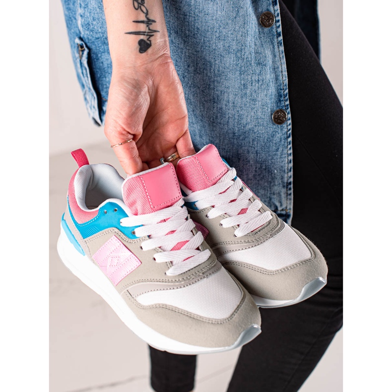 TRENDI Lässige Sportschuhe beige mehrfarbig 2