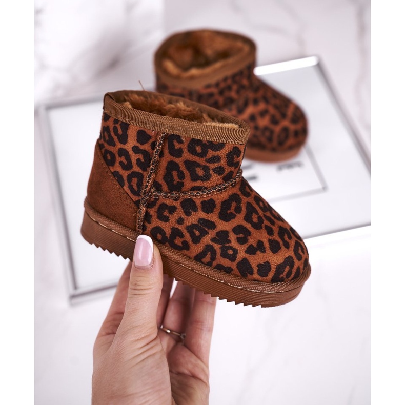 Warme Kinder-Jugend-Schneestiefel Pantherka Gooby braun 2