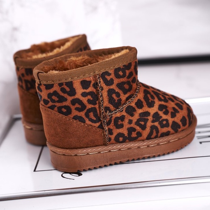 Warme Kinder-Jugend-Schneestiefel Pantherka Gooby braun 1