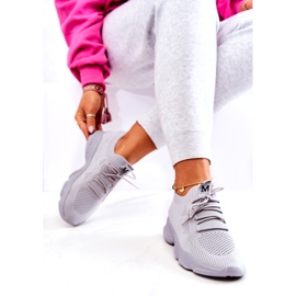 PS1 Sportschuhe Stoff Turnschuhe Grau Nolene 2