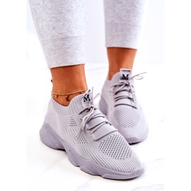 PS1 Sportschuhe Stoff Turnschuhe Grau Nolene 3