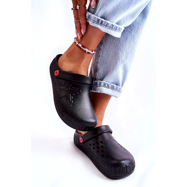 Leichte Hausschuhe für Damen Kroks Big Star II275001 Schwarz 5