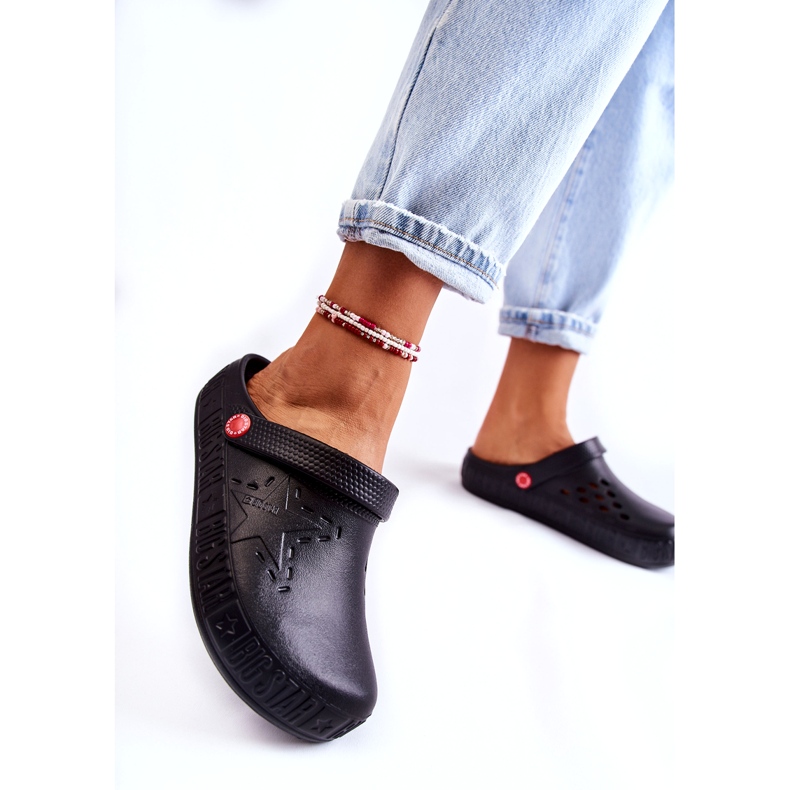 Leichte Hausschuhe für Damen Kroks Big Star II275001 Schwarz 3