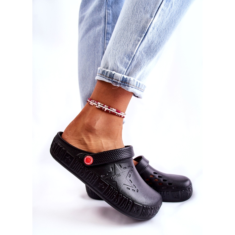 Leichte Hausschuhe für Damen Kroks Big Star II275001 Schwarz 1