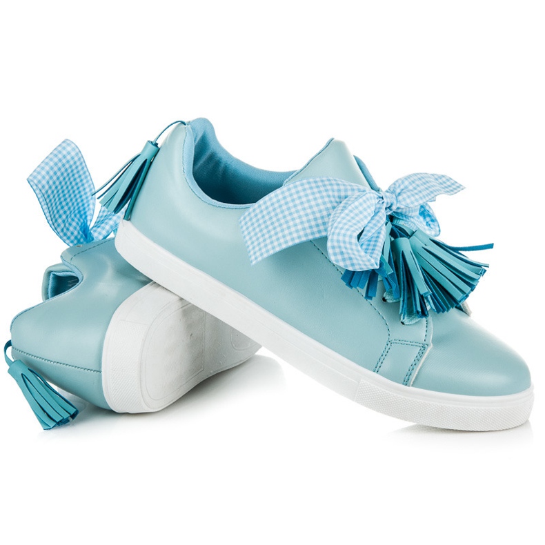 Vices Boho Sneaker mit Schleife blau 1