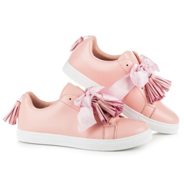 Vices Boho Sneaker mit Schleife rosa 1