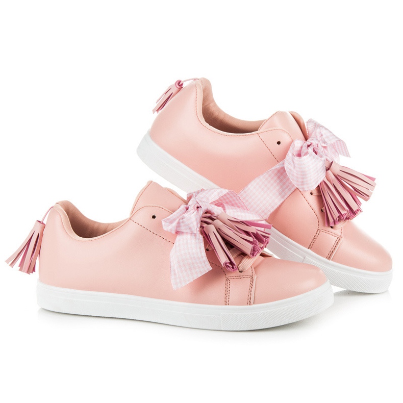 Vices Boho Sneaker mit Schleife rosa 1