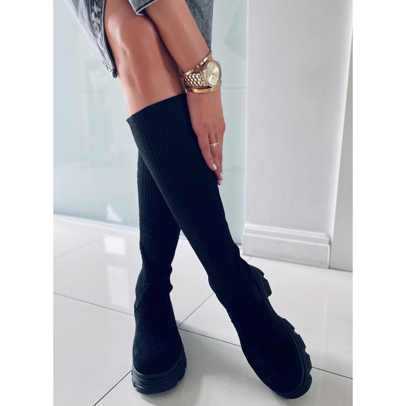 BM Janelle Schwarze Sockenschuhe 2