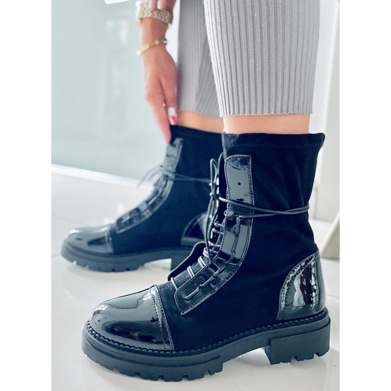 BM Cyrus Black Arbeitsstiefel für Damen schwarz 1