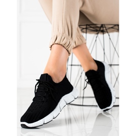 SHELOVET Schwarze Sportschuhe 1