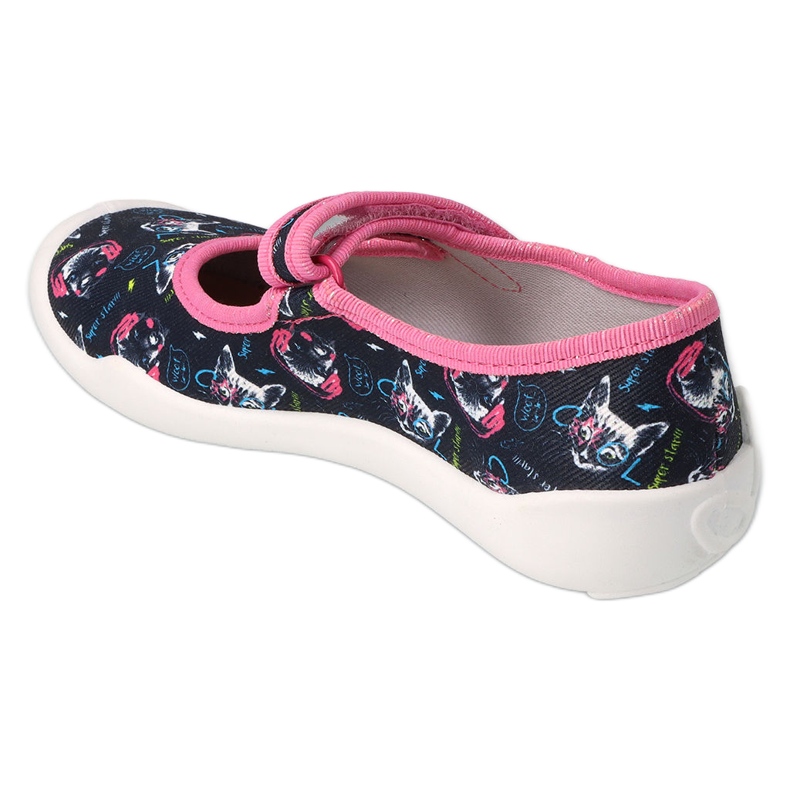 Befado Kinderschuhe 114Y497 marineblau rosa mehrfarbig 2