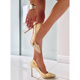 BM Damen Crown Gold Metallic Stilettos golden 2