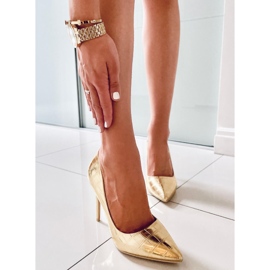 BM Damen Crown Gold Metallic Stilettos golden 1