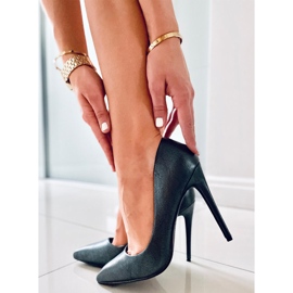 BM Leda Green Damen High Heels schwarz grün 2