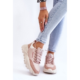 Damen Plateau Sneaker Cross Jeans KK2R4072C Nude rosa 1