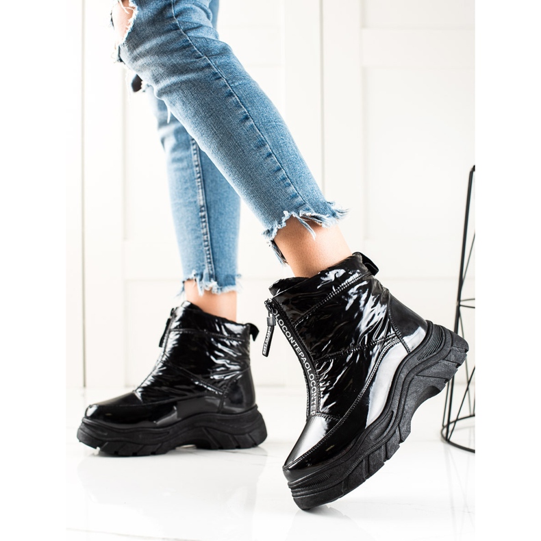 Schneeschuhe auf der VINCEZA-Plattform schwarz 1