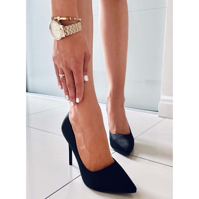 PA1 Damen Satin High Heels Talia Black schwarz 2