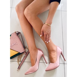 PA1 Damen-Satin-Heels Talia Champagne rosa 2