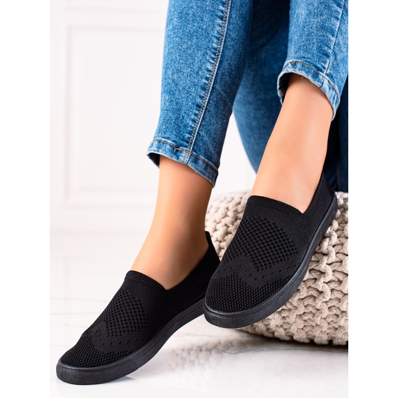 Bona Schwarze Slipper 1
