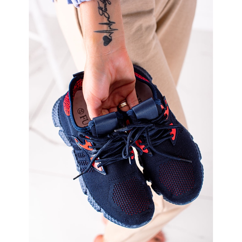 SHELOVET Leichte Sportschuhe rot marineblau 1