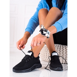 SHELOVET Schwarze Sportschuhe 1