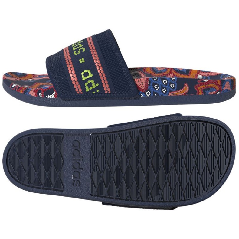 Adidas Adilette Comfort W GV7086 Hausschuhe rot marineblau rosa grün 1