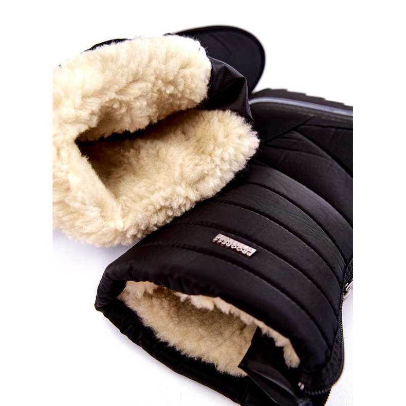 Leichte, isolierte Schneestiefel für Damen Progress PROGJ-22-129 Schwarz 5