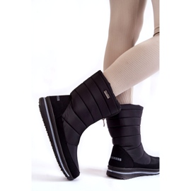 Leichte, isolierte Schneestiefel für Damen Progress PROGJ-22-129 Schwarz 2