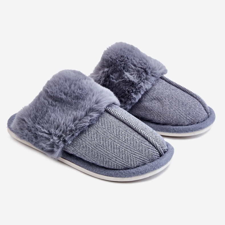 Isolierte Herren-Hausschuhe Marineblau Marcus 1