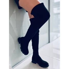 BM Overknee-Stiefel für Damen Adlon Schwarz 1