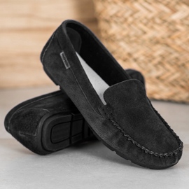 Vinceza Klassische Leder-Loafer schwarz 1