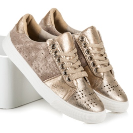 KYLIE Schnürschuhe gelb 1