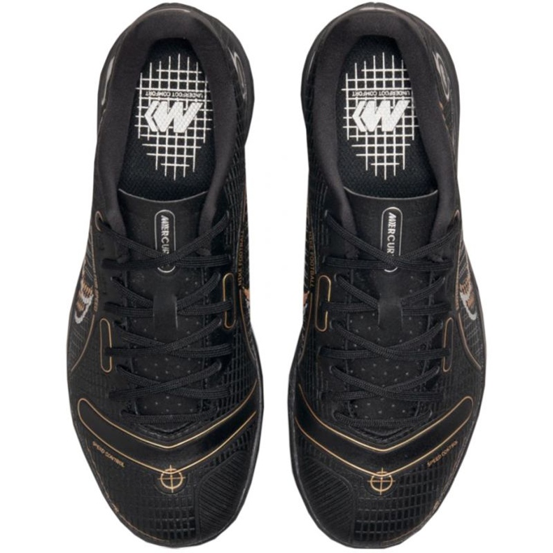 Nike Mercurial Vapor 14 Academy Ic Jr DJ2861-007 Fußballschuhe schwarz schwarz 1