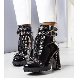 BM Schwarz lackierte Stiefel von Goyo 1