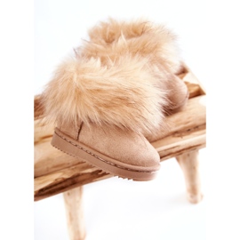 FR1 Kinder-Schneestiefel mit Fell Beige Ariana 1
