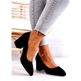 Wildlederpumps Sergio Leone PB411 Schwarz 2