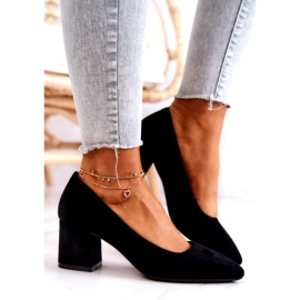 Wildlederpumps Sergio Leone PB411 Schwarz 3