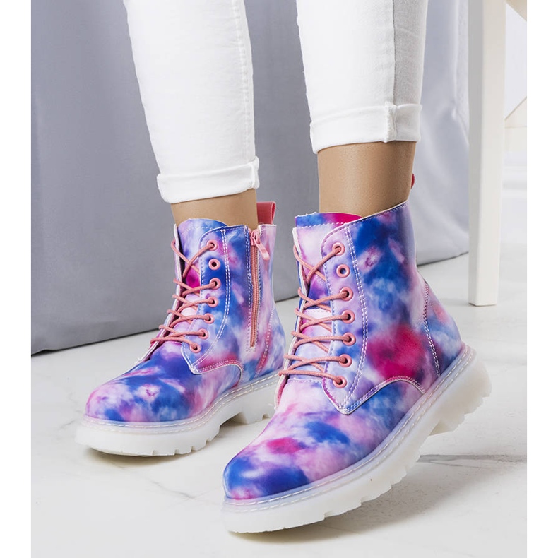 Bunte isolierte Stiefel von Amarel blau 1