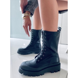 BM Knight Schwarze Schnürstiefel 1