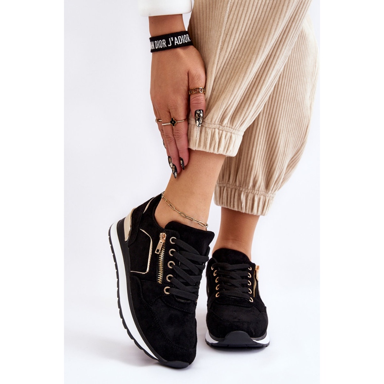 PG1 Riverside Plateau-Sneaker aus schwarzem Wildleder 1