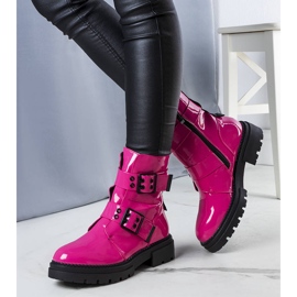BM Rosa lackierte isolierte Stiefel von Faleri 1