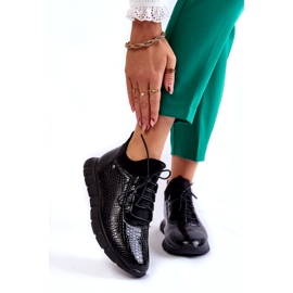 Vinceza Leichte Slip-On-Sneaker für Damen Schwarz Soroco 1