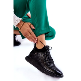 Vinceza Leichte Slip-On-Sneaker für Damen Schwarz Soroco 5