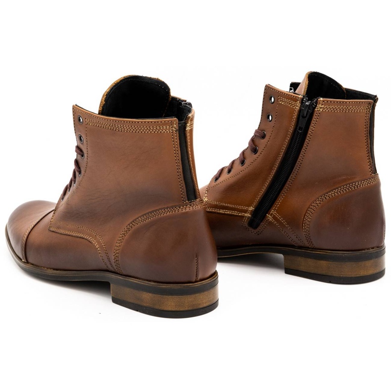Olivier Chelsea-Stiefel aus Leder für Herren 287D Św braun 3