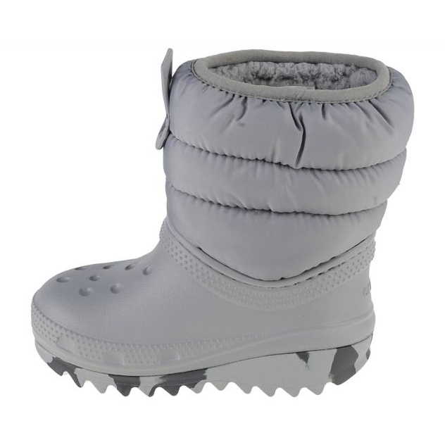 Crocs Classic Neo Puff Boot Kleinkind 207683-007 Schuhe grau 1