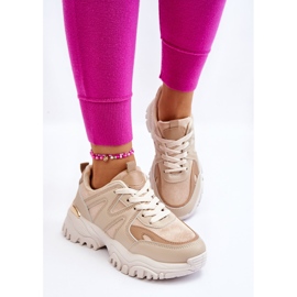 PG1 Klassische Sportschuhe auf beiger Bowie-Plattform 2